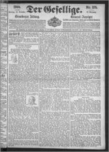 Der Gesellige : Graudenzer Zeitung 1900.11.25, Jg. 75, No. 276
