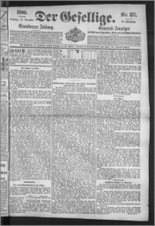 Der Gesellige : Graudenzer Zeitung 1900.11.27, Jg. 75, No. 277
