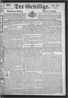 Der Gesellige : Graudenzer Zeitung 1900.12.08, Jg. 75, No. 287