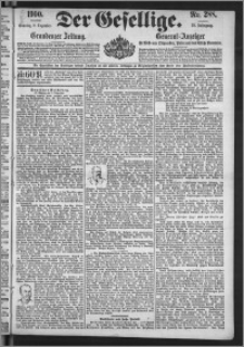 Der Gesellige : Graudenzer Zeitung 1900.12.09, Jg. 75, No. 288