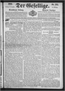 Der Gesellige : Graudenzer Zeitung 1900.12.18, Jg. 75, No. 295