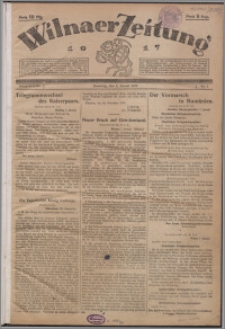 Wilnaer Zeitung 1917.01.02, no. 1