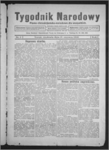 Tygodnik Narodowy : pismo chrześcijańsko-narodowe dla wszystkich 1923.06.17, R. 1 nr 5