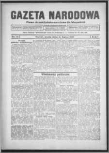 Gazeta Narodowa : pismo chrześcijańsko-narodowe dla wszystkich 1923.07.11, R. 1, nr 10