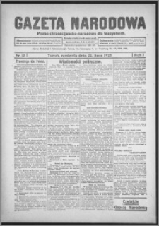 Gazeta Narodowa : pismo chrześcijańsko-narodowe dla wszystkich 1923.07.22, R. 1, nr 13
