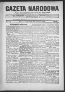 Gazeta Narodowa : pismo chrześcijańsko-narodowe dla wszystkich 1923.08.29, R. 1, nr 24