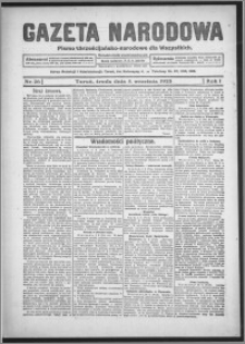 Gazeta Narodowa : pismo chrześcijańsko-narodowe dla wszystkich 1923.09.05, R. 1, nr 26