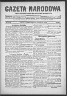 Gazeta Narodowa : pismo chrześcijańsko-narodowe dla wszystkich 1923.09.12, R. 1, nr 28