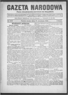 Gazeta Narodowa : pismo chrześcijańsko-narodowe dla wszystkich 1923.09.19, R. 1, nr 30
