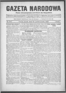 Gazeta Narodowa : pismo chrześcijańsko-narodowe dla wszystkich 1923.10.10, R. 1, nr 36
