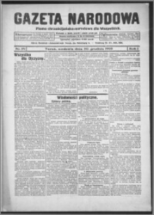 Gazeta Narodowa : pismo chrześcijańsko-narodowe dla wszystkich 1923.12.30, R. 1, nr 59