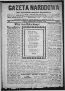 Gazeta Narodowa : pismo chrześcijańsko-narodowe dla wszystkich 1925.01.01, R. 3, nr 1
