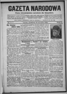 Gazeta Narodowa : pismo chrześcijańsko-narodowe dla wszystkich 1925.01.25, R. 3, nr 8