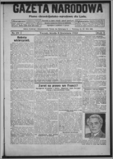 Gazeta Narodowa : pismo chrześcijańsko-narodowe dla ludu 1925.04.08, R. 3, nr 29