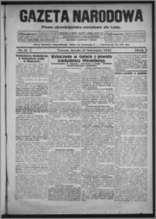 Gazeta Narodowa : pismo chrześcijańsko-narodowe dla ludu 1925.04.15, R. 3, nr 31