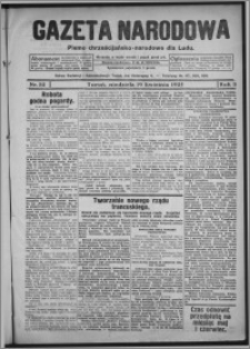 Gazeta Narodowa : pismo chrześcijańsko-narodowe dla ludu 1925.04.19, R. 3, nr 32
