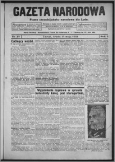 Gazeta Narodowa : pismo chrześcijańsko-narodowe dla ludu 1925.05.13, R. 3, nr 39
