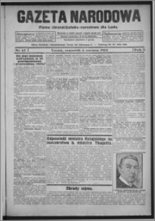 Gazeta Narodowa : pismo chrześcijańsko-narodowe dla ludu 1925.06.04, R. 3, nr 45