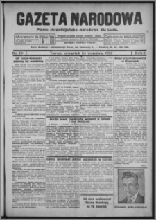 Gazeta Narodowa : pismo chrześcijańsko-narodowe dla ludu 1925.09.24, R. 3, nr 89