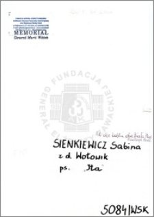 Sienkiewicz Sabina
