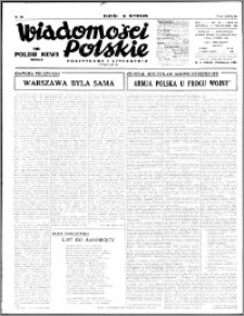 Wiadomości Polskie, Polityczne i Literackie 1940, R. 1, nr 30