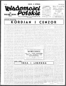 Wiadomości Polskie, Polityczne i Literackie 1940, R. 1, nr 35