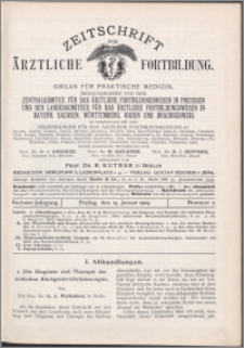 Zeitschrift für Ärztliche Fortbildung, Jg. 6 (1909) nr 2