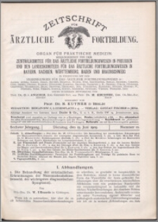 Zeitschrift für Ärztliche Fortbildung, Jg. 6 (1909) nr 12