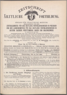 Zeitschrift für Ärztliche Fortbildung, Jg. 6 (1909) nr 14