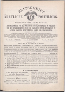 Zeitschrift für Ärztliche Fortbildung, Jg. 6 (1909) nr 15