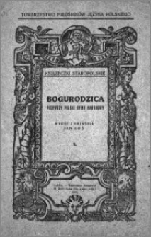 Bogurodzica : pierwszy polski hymn narodowy