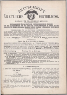 Zeitschrift für Ärztliche Fortbildung, Jg. 10 (1913) nr 12
