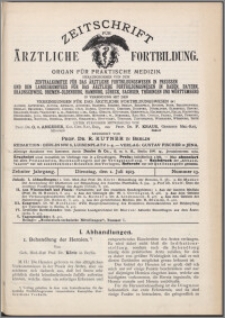 Zeitschrift für Ärztliche Fortbildung, Jg. 10 (1913) nr 13