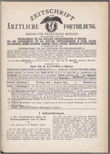 Zeitschrift für Ärztliche Fortbildung, Jg. 10 (1913) nr 15
