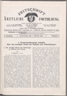 Zeitschrift für Ärztliche Fortbildung, Jg. 20 (1923) nr 3
