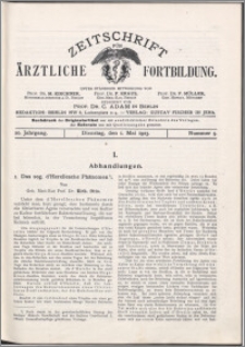 Zeitschrift für Ärztliche Fortbildung, Jg. 20 (1923) nr 9