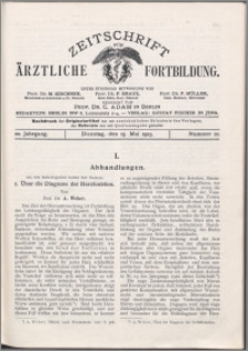 Zeitschrift für Ärztliche Fortbildung, Jg. 20 (1923) nr 10
