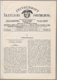 Zeitschrift für Ärztliche Fortbildung, Jg. 20 (1923) nr 24