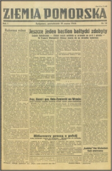 Ziemia Pomorska, 1945.03.19, R.1, nr 14