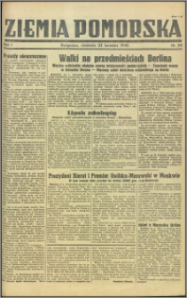 Ziemia Pomorska, 1945.04.22, R.1, nr 39