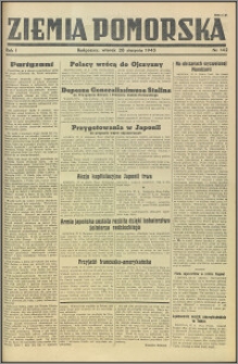 Ziemia Pomorska, 1945.08.28, R.1, nr 142