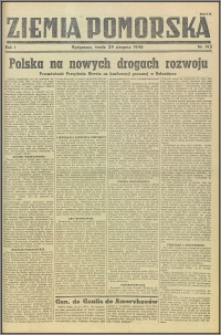 Ziemia Pomorska, 1945.08.29, R.1, nr 143