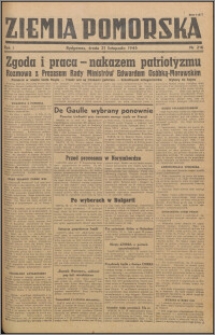 Ziemia Pomorska, 1945.11.20, R.1, nr 216