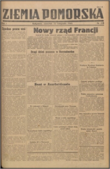 Ziemia Pomorska, 1945.11.22, R.1, nr 218