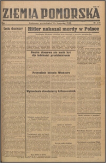 Ziemia Pomorska, 1945.11.25, R.1, nr 221