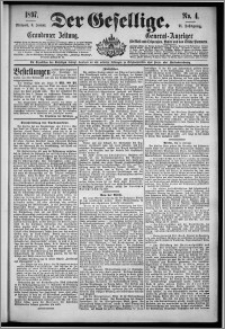 Der Gesellige : Graudenzer Zeitung 1897.01.06, Jg. 71, No. 4