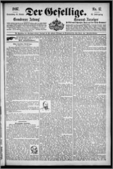Der Gesellige : Graudenzer Zeitung 1897.01.21, Jg. 71, No. 17