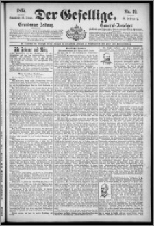 Der Gesellige : Graudenzer Zeitung 1897.01.23, Jg. 71, No. 19
