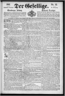Der Gesellige : Graudenzer Zeitung 1897.02.20, Jg. 71, No. 43