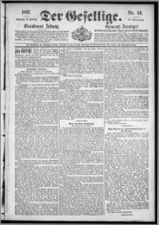 Der Gesellige : Graudenzer Zeitung 1897.02.21, Jg. 71, No. 44